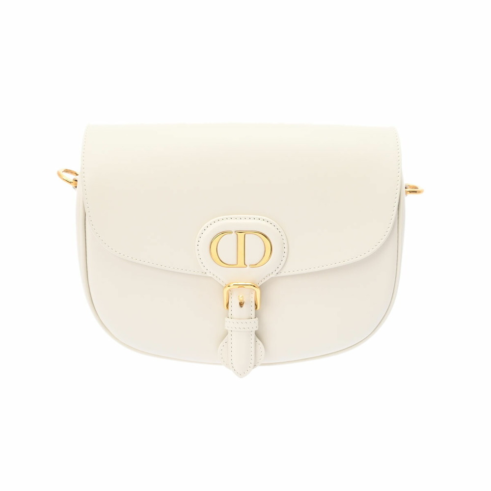 CHRISTIAN DIOR Bobby Bag White Calfskin